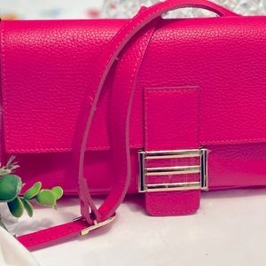 Divina Firenze Pink Leather Crossbody bag. Handmade in Italy!! !!BARBIE BAG